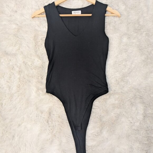 Sleeveless body suite double lined in Black by Hudson - Picture 1 of 2